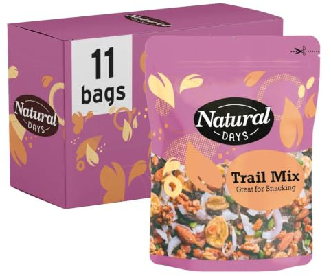Natural Days Trail Mix, Wholesome On-the-Go Snack, 150g (Pack of 11) | Quality Whole Peanuts, Rich & Crunchy, Perfect for Cooking & Baking, On-the-Go Snacking, Convenient Lunchbox Snack