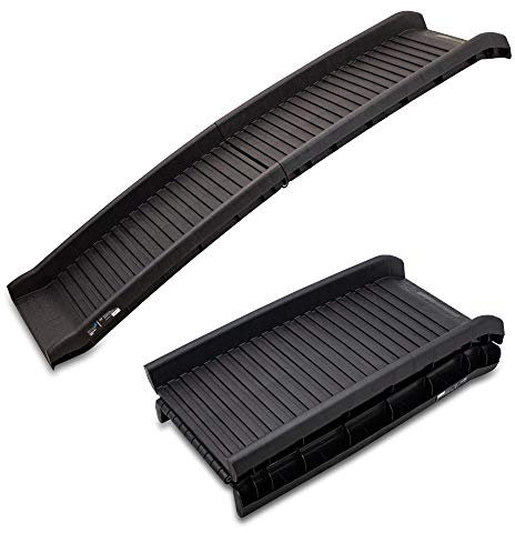 BITUXX® Hunderampe Hunde Einstiegshilfe Autorampe Hundetreppe Hundetransport Klappbar aus Kunststoff