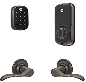 Yale Security B-YRD256-ZW-NW-0BP Yale Assure Lock SL with Z-Wave with Norwood Lever - Works with Ring Alarm, Smartthings, and Wink Smart Touchscreen Deadbolt with Matching, Oil-Rubbed Bronze