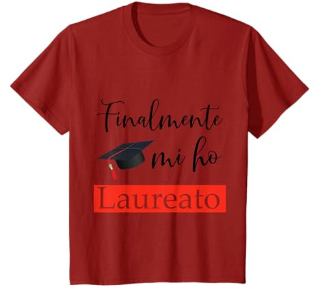 Finalmente Mi Ho Laureato Divertente Festa di Laurea Regalo Maglietta