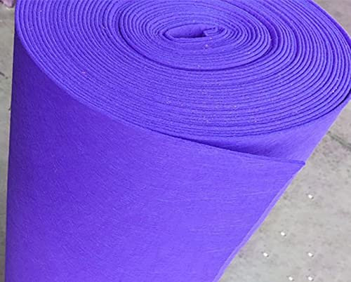 Yimihua 3mm Dicker Filz Stoff, Filzstoff Bastelfilz Farbig Filz Blätter Vliesstoff 100 x 100 cm Kinder DIY Zubehör zum Handwerk Nähen Projekte,Violett(Size:1m*1m)