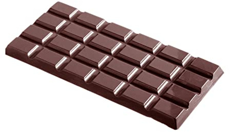 CW2162 – Chocolate World – 100g Rectangle Tablet Polycarbonate Mould