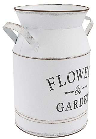 DOITOOL Retro Metal Flower Arrangement Vase Rustic Jug Design for Living and Bedroom Decor Flower Pot for Desktop