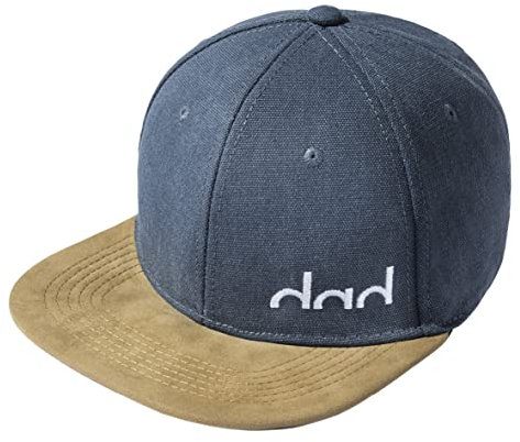 BADDERY Geburtstagsgeschenk für Männer: Dad Cap - Kappe Papa Hut Snapback Herren Väter (Blau)