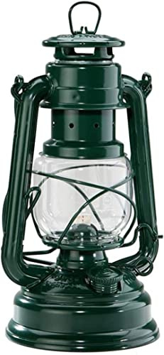 LXINMFEWY lámpara de Kerosene Aceite de lámpara Vintage, Aceite de Queroseno galvanizado para Baby Storm Light, Calentador de Queroseno Retro Europeo Verde Oliva Candil