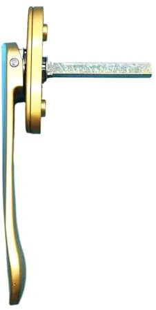 Allayu Porta pieghevole con maniglie sottili a forma di spada Porta pieghevole facile, sicura ed elegante Maniglie sottili a forma di spada in lega di zinco, oro