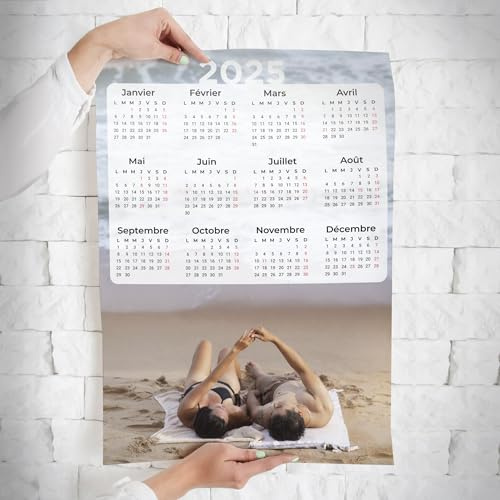 TenVinyl | Poster Calendario 2024 | Calendario 2024 con foto | Stampa decorativa | Regalo originale personalizzabile | Accessori decorativi per la casa | Stampa su carta fotografica | 50 x 70 cm