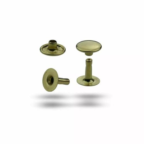 Hohlnieten, Einzelkopf, Einzelkopfniete, einseitig verschlossen, zweiteilig - 250 Stück (6 x 6 mm)