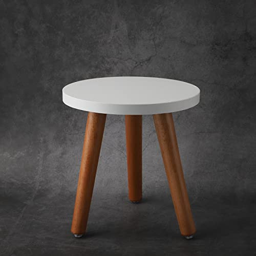 RTYUSWL Soporte para Plantas de Madera, Taburete Redondo, Mesa para Plantas, Mini Soporte para Flores, Soporte para Plantas Estable, Mesa Multiusos para Plantas de Interior, Macetas,