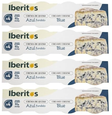 Crema de queso azul fundido Iberitos 4x23 g pack de 4