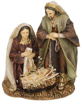 Bonussi Presepe Natività Sacra Famigllia su Base 20 cm