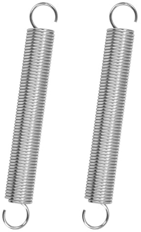 GUNGY Zugfedern mit Haken Edelstahl Zugfeder Spannfeder 125mm Außendurchmesser 16mm Drahtdurchmesser 1,7 mm Maximale Zugkraft 4,4kg 1,7x16x125mm 2 Stück