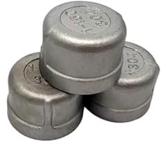 1/8'' - 2'' NPT Innengewinde Runde Endkappe 304 Edelstahl DN6 - DN50 Wasserrohrverschraubung Verbindungsstück(2)