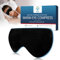 Compresse pour les yeux chauds Respirant,pour aider à soulager les yeux secs,Masque Chauffant Yeux aux graines de lin,Compresse pour les yeux à chaleur humide,les cernes,Lavable(Noir)