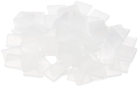 PATIKIL Tappi Silicone da 10mm per Cucito, 80Pz Stecche per Corsetti Corsetto Stecca Suggerimenti per l'Osso a Spirale Corsetto Colletto per Osso Poliestere, Bianco