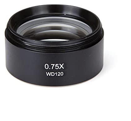 Mikroskop M48 Barlow-Linse 0,3 x 0,5 x 0,75 x 1 x 1,5 x 2 x Stereomikroskop-Hilfsobjektiv mit 48-mm-Gewindeobjektiven(0.75X)