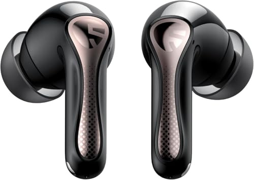 SoundPEATS Air5 Pro trådlösa öronsnäckor, Bluetooth-hörlurar, aktiv brusreducering, aptX Lossless, Hi-Res Son, LDAC, Bluetooth 5.4, flerpunktsanslutning, 6 mikrofoner AI-samtal, Snabb laddning, IPX5 | Snapdragon ljudcertifierat, högupplöst ljud, 10 mm bio-membran drivrutin, Bluetooth 5.4 LE ljud, AI vindbrusreducering, 55 dB