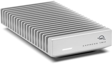 OWC Express 1M2 80Gb/s Portable NVMe SSD USB4 (Thunderbolt5 / USB4 /USB-C) Ultra Fast External SSD Drive with Aluminum Heat Sink, MacBook Pro and Mac Mini M4