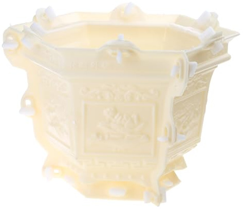 Limtula Contenedor de Molde para Maceta Hexagonal para Plantas, moldes para macetas de hormigón, macetas, moldes para macetas Altas para Arcilla, Maceta de, Arcilla de Cemento