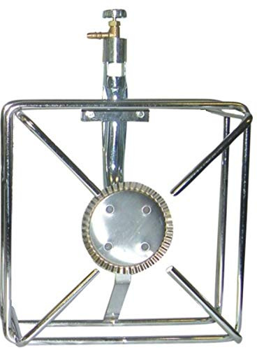 Il Campo FORNELLONE 2,5Kw A Gas BOMBOLA CM 20 X 20 Telaio Cromato da MM 8 FERR 268035