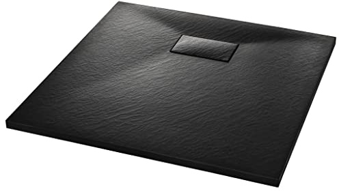 vidaXL Duschkar SMC svart 90x90 cm