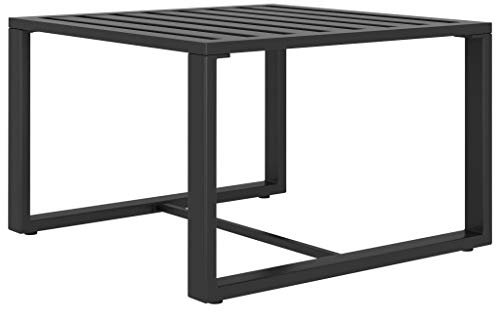 vidaXL Couchtisch für Innen- und Außenbereich Beistelltisch Gartentisch Teetisch Tisch Balkontisch Kaffeetisch Sofatisch Aluminium Anthrazit
