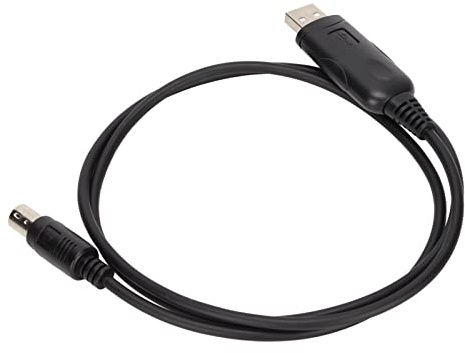 Milltrip USB Programming Cable, Write Frequency Cable, 8 Pin Mini DIN Plug Stable USB Programming Cable for FT‑100D FT‑817 FT‑857 FT‑897 CT‑62