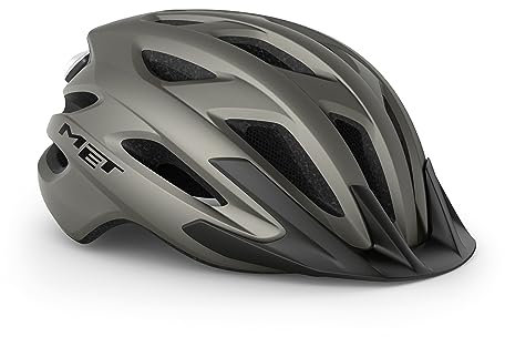 MET Fahrradhelm Crossover, Titanium matt, XL, 570013
