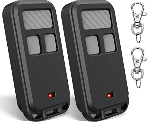 890MAX Garage Door Opener Remote, 2 Replacement for LiftMaster/Chamberlain/Craftsman, Universal 3-Button Garage Door Opener Remote with Mini Key Chain for Purple Red Yellow Orange Green Learn Buttons