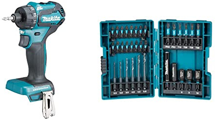 Makita DDF083Z 18V Li-Ion LXT Brushless Drill Driver - Batteries and Charger Not Included & B-66896 33 Piece Impact Black Set
