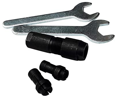 Baoblaze Winkelschleifer Modifizierter Adapter Geradschleifer Futter Elektrowerkzeug Set Adapter Winkelschleifer Zubehör Winkelschleifer Futter zum, 6 mm und 3 mm