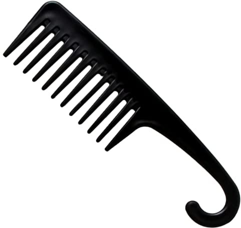 Hair Comb, Wide Tooth Comb, Shower Comb with Hanging, Wide Tooth Comb for Curls, Styling Comb, for Wet or Curly Hair Detangling
