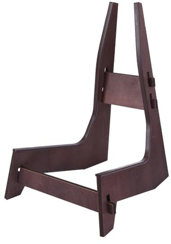 DICOSMETIC 1 Stück Cello Stützhalter A Rahmen Instrumentenständer 31x25x40 cm Holz Celloständer E Gitarrenständer Für Musiker Geschenk Heimdekoration Kokosnuss Braun