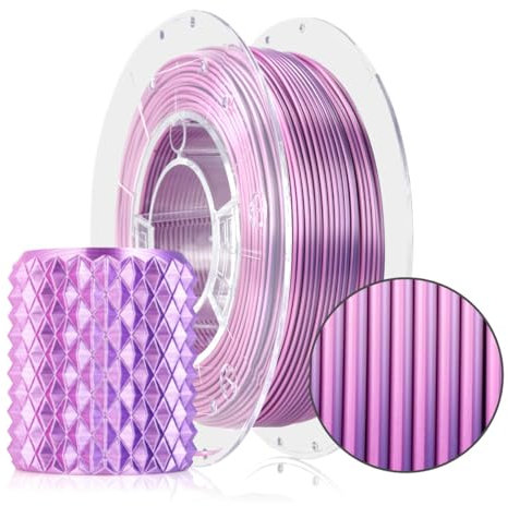 ROSA3D PLA Magic Silk Filament 1.75 mm für 3D Drucker | PLA 3D Drucker Filament | Rosa Dynamisch Spule 0,3 kg