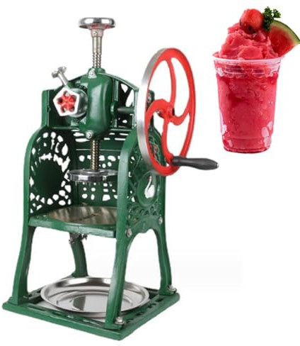 LoKori Home Shaved Ice Machine,Commercial Ice Crusher,Manual Snow Cone Machine,Hand-Crank Design,Suitable for home kitchen, outdoor picnic, family gatherings