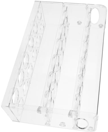 Huevera para Puerta Lateral de Refrigerador Diseño Vertical | Pet, Ranura Profunda y Compartimentos Separados, Base Firme para Almacenamiento en Cocina