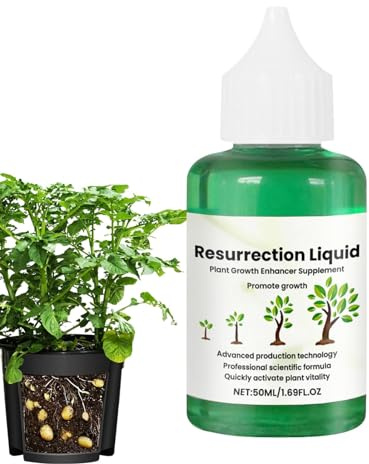 Auferstehungsflüssigkeit für Pflanzen, Resurrection Liquid für Pflanzen, 50ml Pflanzen Auferstehungs Flüssigkeit, Pflanzenauferstehungs für Blumen, Flüssigdünge für Gesundes Wachstum