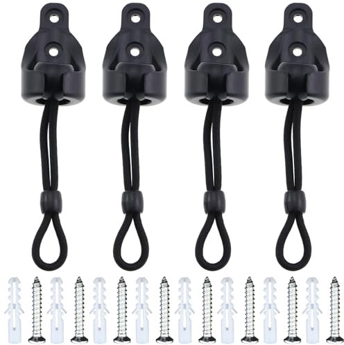 CChiai Universal-Feder-Set mit Befestigungsschrauben und Dehnankern, Windschutzscheiben-Stangenbefestigung, Wetterleiste, Ersatz-Federendkappen für Vorhangteile für schnurlose Sonnenschutzrollos,