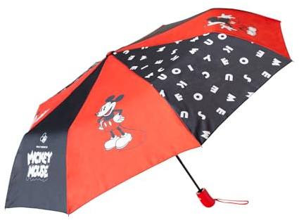 Grupo Erik - Parapluie Pliant Disney, Mickey | Parapluie Automatique avec Housse | Parapluie Enfant, Parapluie Original, Parapluie de Poche