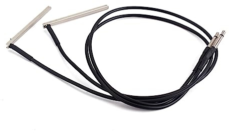 Barra de Captación Piezoeléctrica Pkp25, 2 Piezas, Negra | Montaje Puente, para Guitarra Acústica Caja, Cable Piezoeléctrico, Músicos y Aprendices