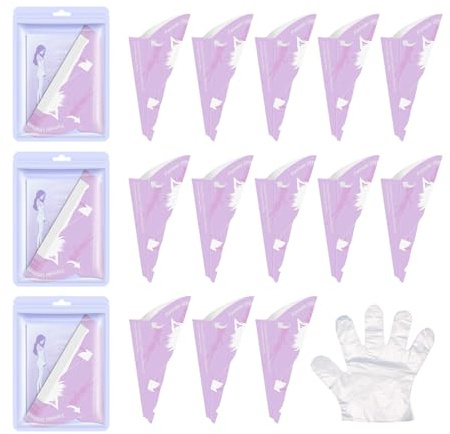 JOIYHY 30 conos para pipi de mujer, desechables, embudo para Pipi de mujer de pie, urinario portátil para mujer, para camping, senderismo, viajes y actividades al aire libre (50 guantes incluidos)