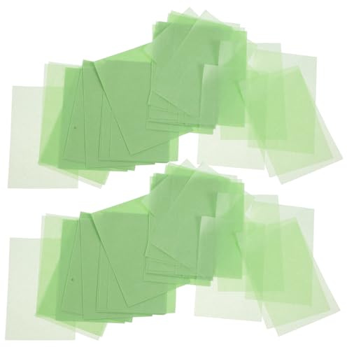 TOGEVAL 500 Blatt Gesichtsöl Löschpapier mit Grüntee Ölabweisende Blätter für Fettige Haut Tragbar Erfrischend und Effektive Ölabsorption für Unterwegs