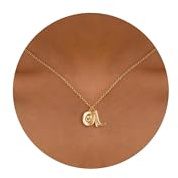 PRTGL Dainty Necklace - 14K Gold Plated/White Gold Plated Infinity Evil Eye Anky Butterfly Cowboy Boot Sun Moon Heart Necklace for Women