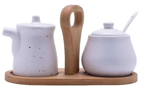 Set lattiera e zuccheriera, lattiera e zuccheriera per servire caffè, finitura lucida vintage