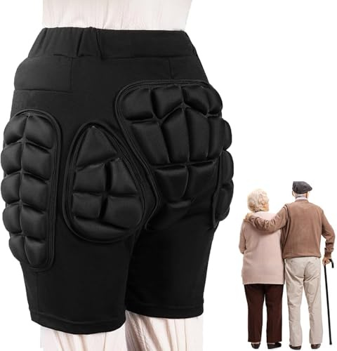 Pantalones Cortos Acolchados De Protección Para La Cadera Para Personas Mayores,Pantalones Cortos Acolchados Con Protección Contra El Coxis,Prevención De Caídas Exteriores 2XL (weight 75-90kg)