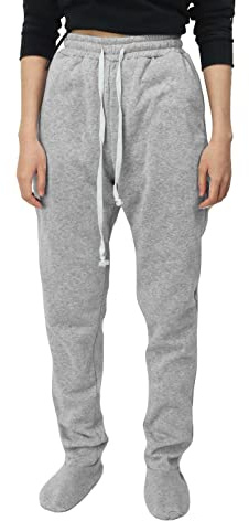 Joggingbyxor dam bomull – dam tröjor med fickor hög midja fritidsbyxor byxor med dragsko lösa tygbyxor enfärgade löparbyxor klassiska lösa sportbyxor för jogging, Gy1, M