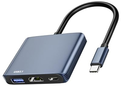 ZUJIABAO Portable USB C to DP1.4 HDTV Adapters Multiports Design and PD100W Fast Charging Supports for Notebook Laptop Switches Dock