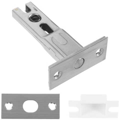 WOFASHPURET Verrou de Porte Cylindrique 6x6 Mm en Acier Inoxydable, Pêne Dormant Tubulaire pour Serrure Intérieure, Loquet de Porte Silencieux, Adapté Salle de Bain et Wc, Accessoire