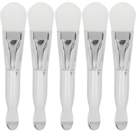 5 brochas para mascarillas faciales, aplicador multiusos para mascarillas de barro faciales, mascarillas de noche y lociones corporales.