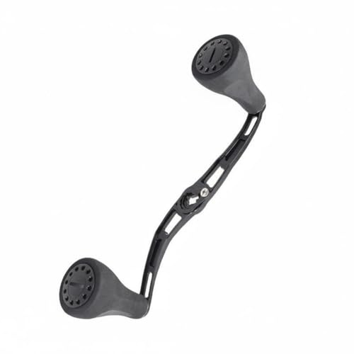 Ronyme Angelrollen Griff Angelrollen Kurbel Ersatzgriff Kurbelarm EVA aus Aluminiumlegierung mit Ergonomischem Schaumgriff zur Reduzierung von Handermüdung , Schwarz